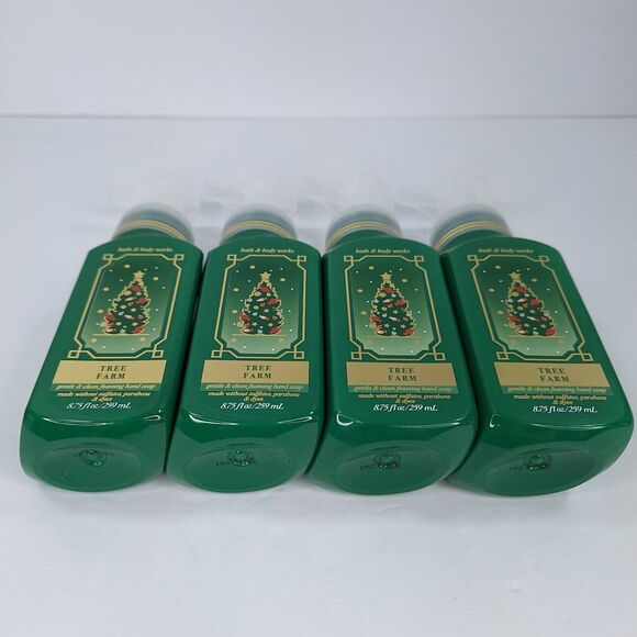4 Tree Farm Gentle Foaming Hand Soap Wash 8.75 oz ea Pine Cedar Bath Body Works - Picture 5 of 5